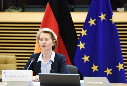 Virtueller Berlin-Besuch der Kommission heute: Von der Leyen strebt rasche Einigung über das europäische Konjunkturpaket an