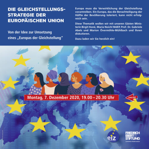 Online-Veranstaltung: Die Gleichstellungsstrategie der Europäischen Union – Von der Idee zur Umsetzung eines „Europas der Gleichstellung“