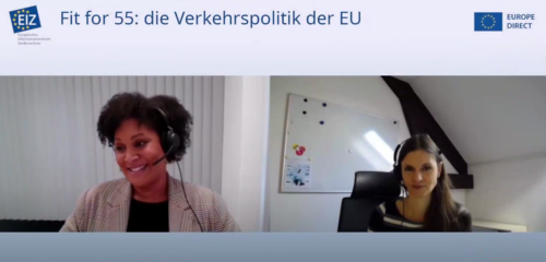 Veranstaltungsmitschnitt vom 21.09.2022: Europa Aktuell zum Thema: „Fit for 55 – die Verkehrspolitik der EU“