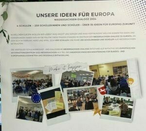 Jugendliche präsentieren im Europäischen Informationszentrum Niedersachsen ihre Ideen für die EU von morgen