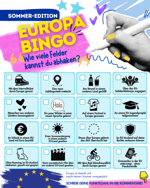 EUROPA-BINGO – Sommerferien Edition
